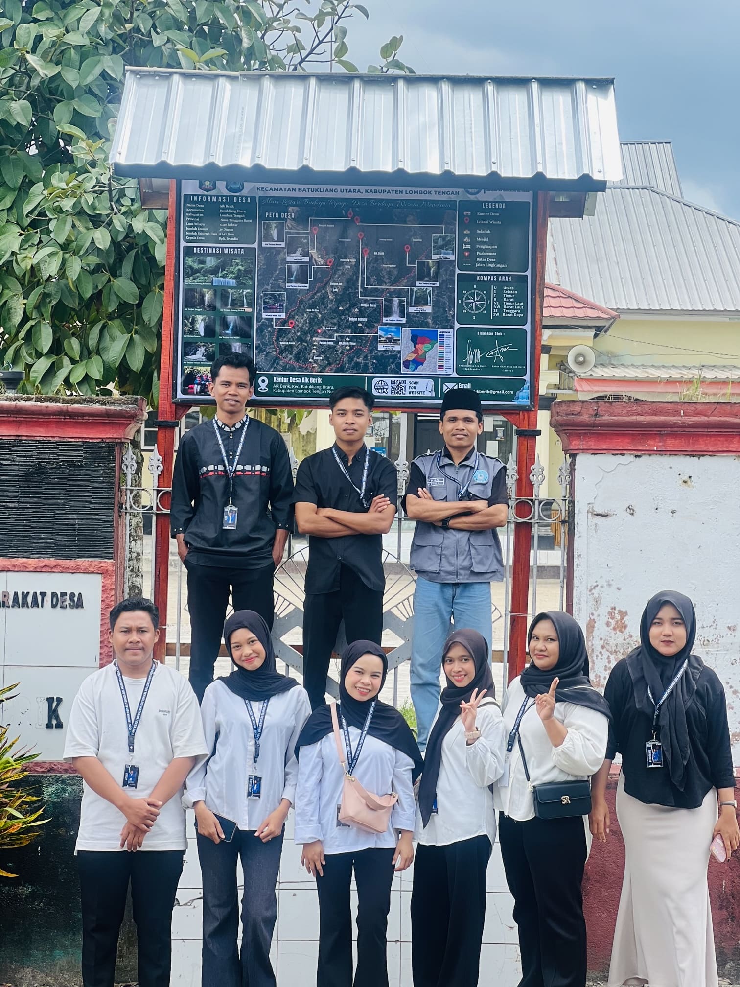 PEMASANGAN MAPPING DESA OLEH MAHASISWA KKN